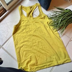 Lululemon Yellow Waist length Swifty Tank